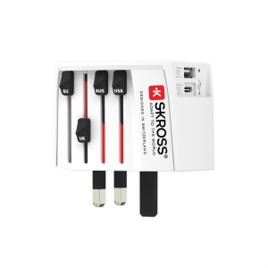 SKROSS Adaptateur de voyage universel MUV 2-Pôles avec USB 4