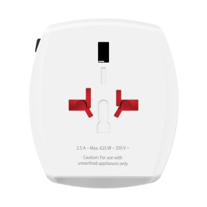 SKROSS Adaptateur de voyage universel MUV 2-Pôles avec USB 5