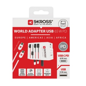 SKROSS Adaptateur de voyage universel MUV 65W PD avec USB 13