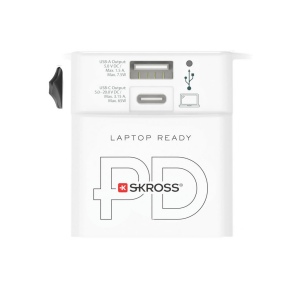 SKROSS Adaptateur de voyage universel MUV 65W PD avec USB 5