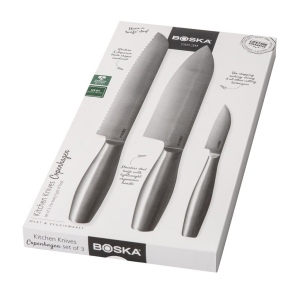 BOSKA Set de 3 couteaux de cuisine Copenhagen 10