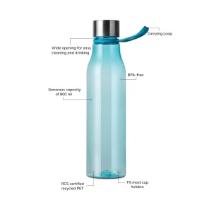 VINGA Bouteille d'eau 800ml RCS RPET Lean 18