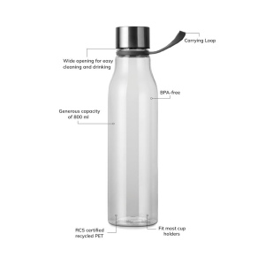 VINGA Bouteille d'eau 800ml RCS RPET Lean 9