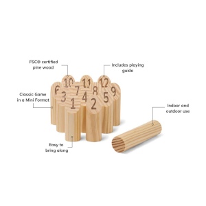 VINGA Mini jeu de quilles scandinaves Muge 6
