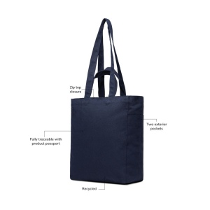 VINGA Tote bag avec zip en toile recyclée Hilo AWARE™ 33