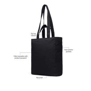 VINGA Tote bag avec zip en toile recyclée Hilo AWARE™ 11
