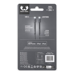 2ULC200 - Câble Fresh 'n Rebel USB-C vers Apple Lightning 2.0m 20