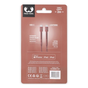 2ULC200 - Câble Fresh 'n Rebel USB-C vers Apple Lightning 2.0m 12