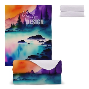 Couverture polaire sublimation 130 x 170 cm 290 g/m²