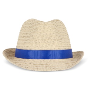 Chapeau de paille végétal avec bande colorée 20