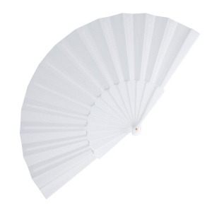 Éventail à main plastique &amp; polyester 12