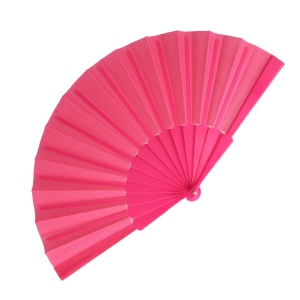 Éventail à main plastique &amp; polyester 11