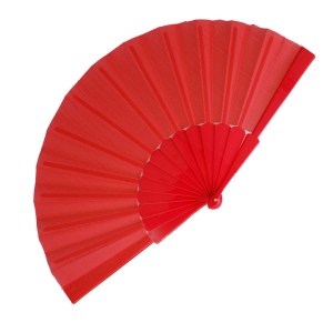 Éventail à main plastique &amp; polyester 6