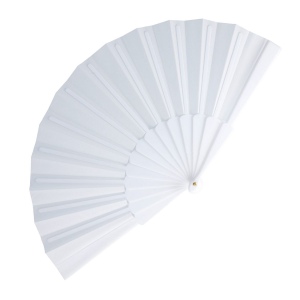 Éventail à main plastique &amp; polyester 2
