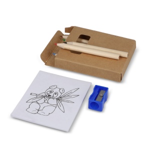 Set de coloriage de 8 pièces dans une boîte kraft 3