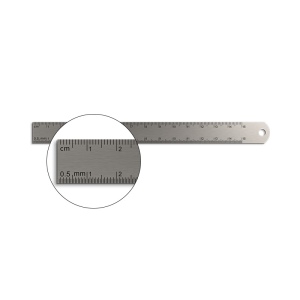 REGLET PRECISION INOX 170x15 mm AVEC TROU DE SUSPENSION 6