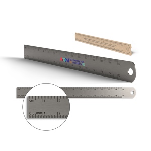 REGLET PRECISION INOX 170x15 mm AVEC TROU DE SUSPENSION