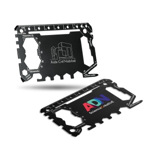 CARTE OUTIL MULTIFONCTION EN ACIER INOXYDABLE 5