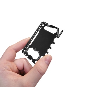 CARTE OUTIL MULTIFONCTION EN ACIER INOXYDABLE 6
