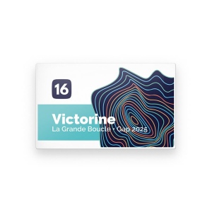 BADGE PLASTIQUE (PS) RECTANGLE 70x43 mm AVEC PINCE EPINGLE 4