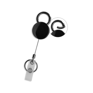 BADGE: PORTE-BADGES RETRACTABLE COQUE EN METAL 6