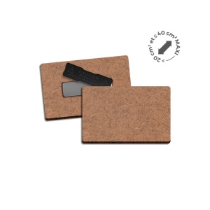 BADGE MDF EP 3 mm AVEC AIMANT ENTRE 20 cm2 ET 40 cm2 MAXI 2