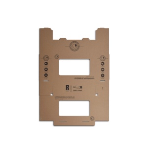 BOITE CARTON AVEC FENETRE LIVREE A PLAT POUR 3 OU 6 PICUP60 2
