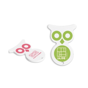 JETON PLASTIQUE (ABS) FORME HIBOU 4