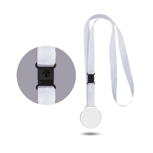 MEDAILLE PLASTIQUE (PMMA) EP 3 mm ET MAXI 30 cm2 AVEC CORDON SATIN 12