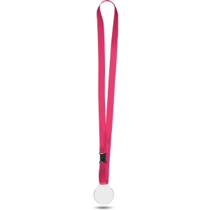 MEDAILLE PLASTIQUE (PMMA) EP 3 mm ET MAXI 30 cm2 AVEC CORDON SATIN 7