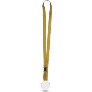 MEDAILLE PLASTIQUE (PMMA) EP 3 mm ET MAXI 30 cm2 AVEC CORDON SATIN 6