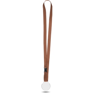 MEDAILLE PLASTIQUE (PMMA) EP 3 mm ET MAXI 30 cm2 AVEC CORDON SATIN 8