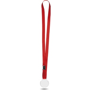 MEDAILLE PLASTIQUE (PMMA) EP 3 mm ET MAXI 30 cm2 AVEC CORDON SATIN 9
