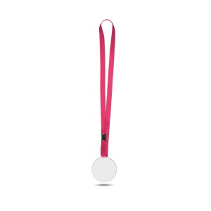 MEDAILLE EN PMMA EP 3 mm ENTRE 30 ET MAXI 80 cm2 AVEC CORDON SATIN 7