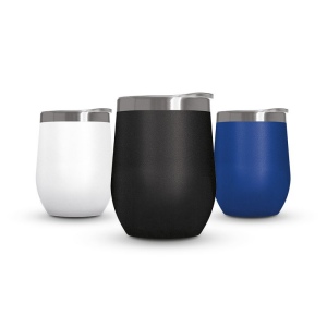 MUG ISOTHERME DOUBLE PAROI INOX AVEC COUVERCLE EN INOX RECYCLE 5