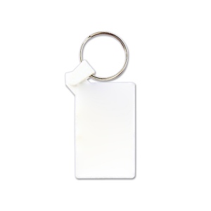 PORTE CLES PLASTIQUE SOUPLE CARTE 53x33 mm (anneau 25 mm) 2