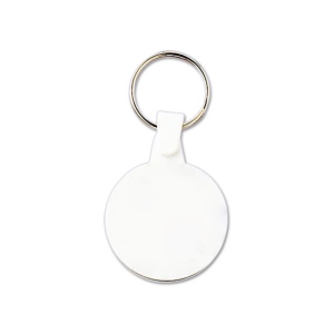 PORTE CLES PLASTIQUE SOUPLE ROND Ø34 mm (anneau 25 mm) 2