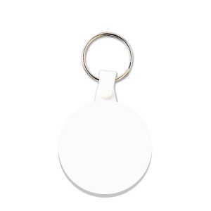 PORTE CLES PLASTIQUE SOUPLE ROND Ø41 mm (anneau 25 mm) 2