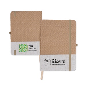 CARNET B6 COUVERTURE COTON ET FIBRES DE BAMBOU 4