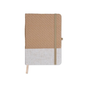CARNET B6 COUVERTURE COTON ET FIBRES DE BAMBOU 2