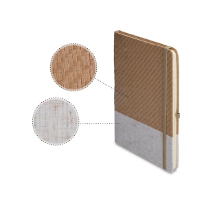 CARNET A5 COUVERTURE COTON ET FIBRES DE BAMBOU 5