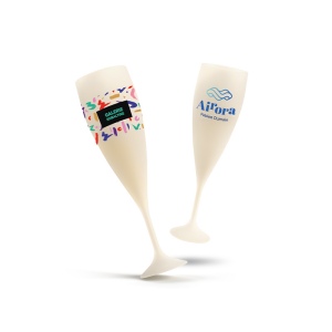 FLUTE A CHAMPAGNE REUTILISABLE EN BIOCOMPOSITE 14 cl RAS BORD 4