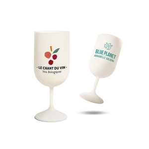 VERRE A PIED REUTILISABLE EN BIO-COMPOSITE 18 cl RAS BORD 4