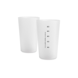 GOBELET PLASTIQUE REUTILISABLE 39 cl RAS BORD 11