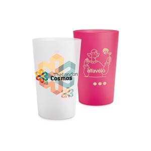 GOBELET PLASTIQUE REUTILISABLE 39 cl RAS BORD 12