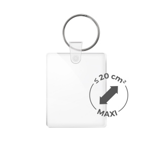 PORTE CLE CREATION PMMA EP 3mm MAXI 20 cm2 3