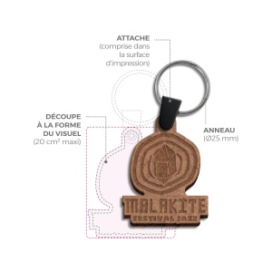 PORTE CLE CREATION MDF EP 3 mm MAXI 20 cm2 7