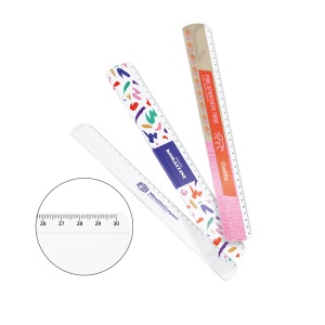 REGLE PLASTIQUE (PMMA) TRANSPARENTE 30 cm EP. 3 mm