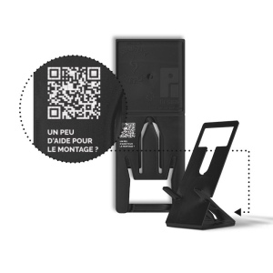 SUPPORT TELEPHONE REPLIABLE EXTRA-PLAT EN MATIERE RECYCLEE 7