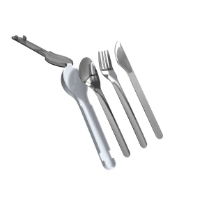 SET DE 3 COUVERTS EN INOX DANS BOITIER RIGIDE 6